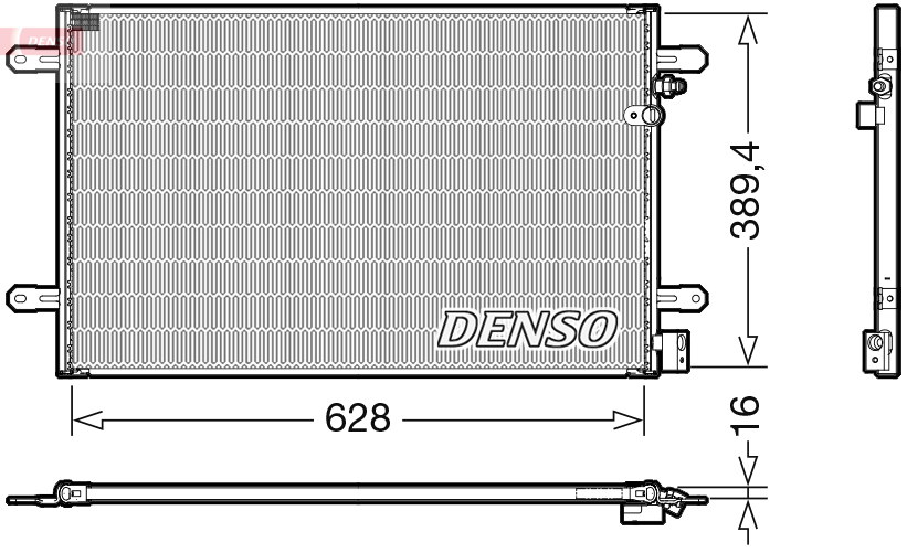 DENSO DENDCN02037 kondenzátor, klíma