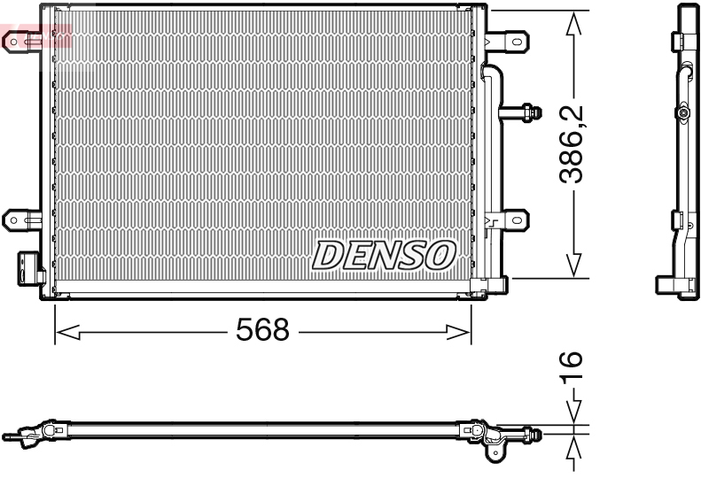 DENSO DENDCN02038 kondenzátor, klíma