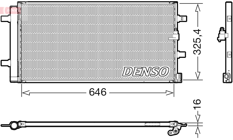 DENSO DEN DCN02041 Klímakondenzátor, klímahűtő