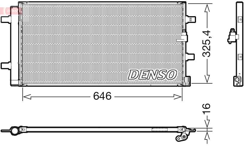 DENSO  Klímakondenzátor, klímahűtő