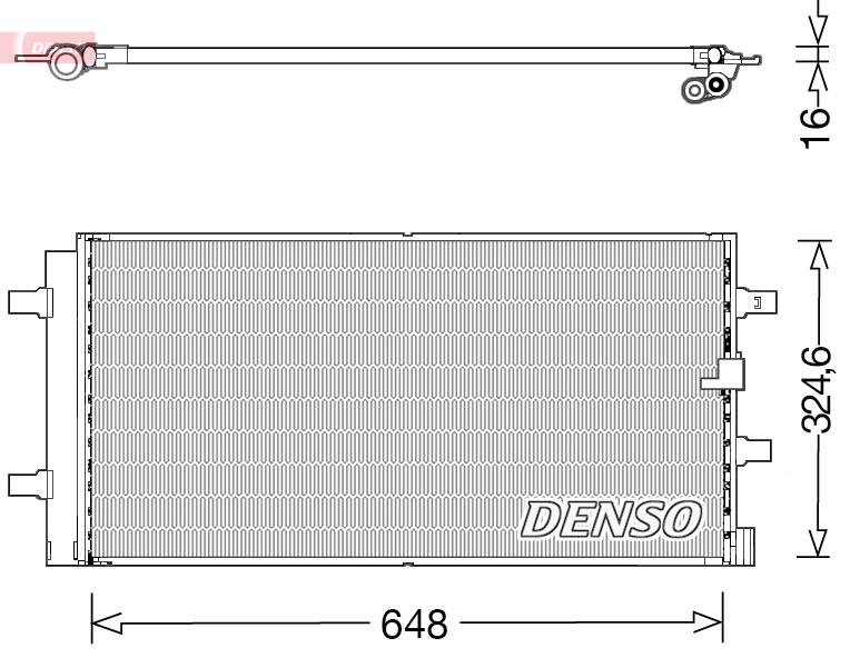 DENSO DENDCN02044 kondenzátor, klíma