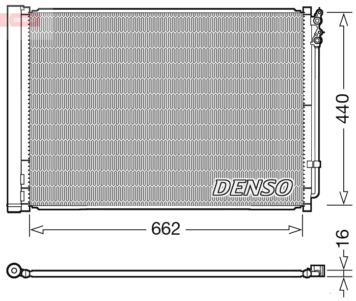 DENSO DENDCN05032 kondenzátor, klíma