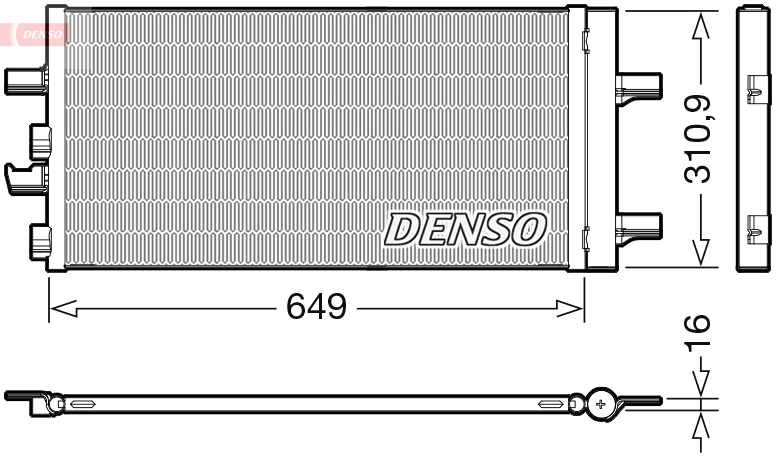 DENSO DENDCN05104 kondenzátor, klíma