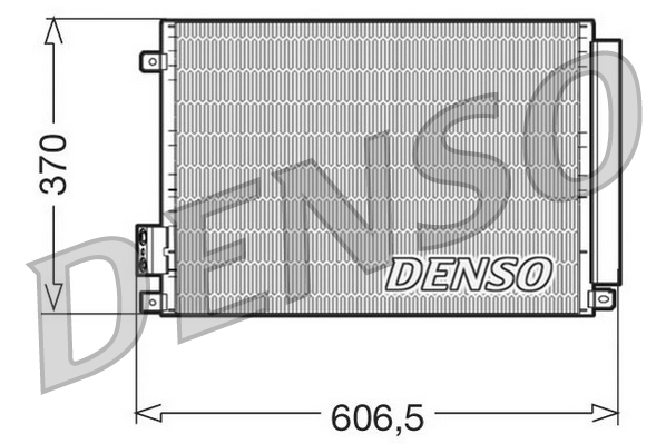 DENSO 180366 DCN09045 - Klímakondenzátor, klímahűtő