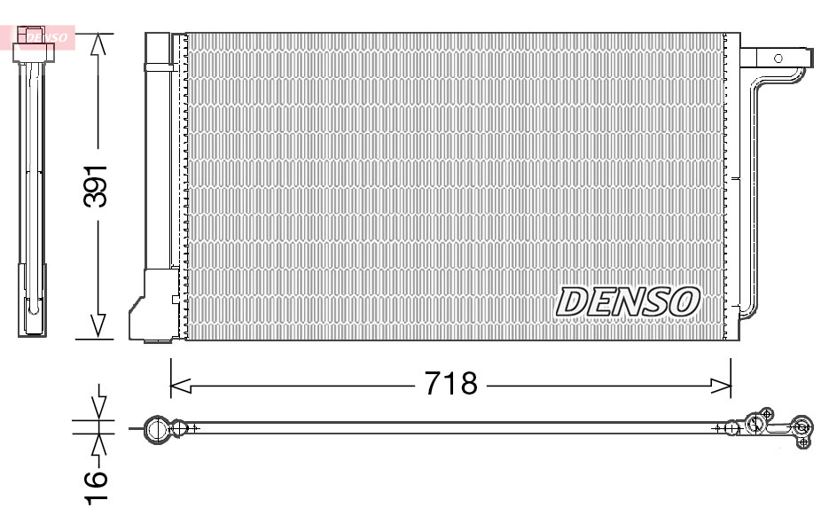 DENSO DENDCN10028 kondenzátor, klíma