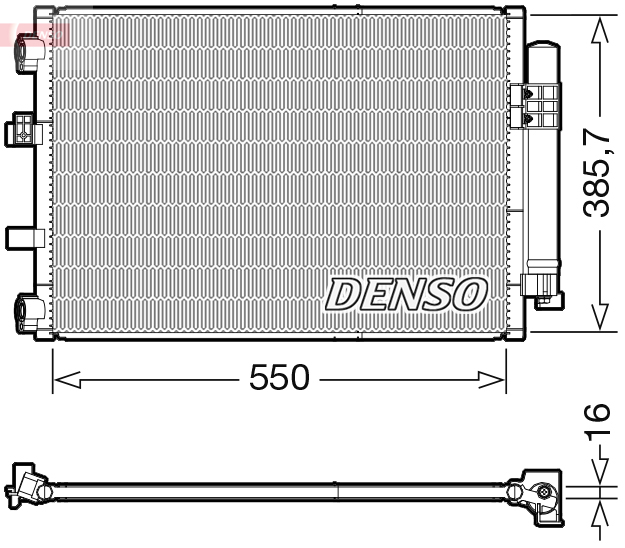 DENSO DENDCN10043 kondenzátor, klíma