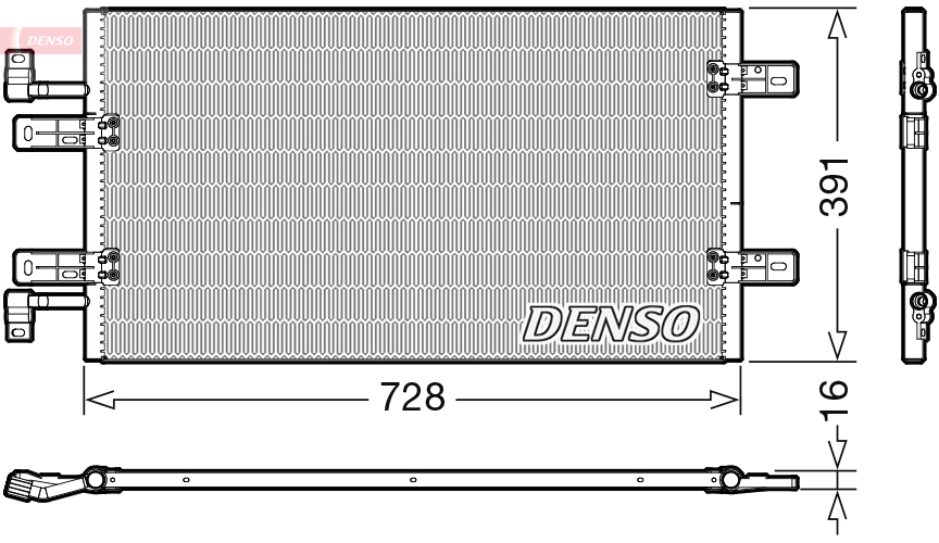 DENSO DENDCN20019 kondenzátor, klíma