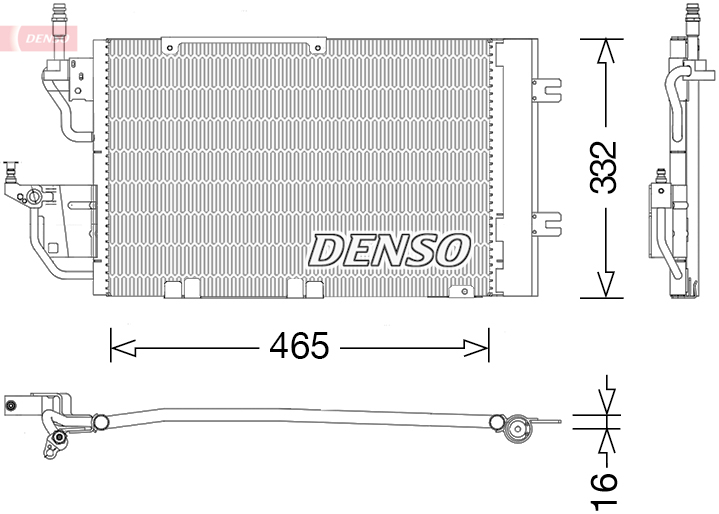 DENSO DENDCN20037 kondenzátor, klíma