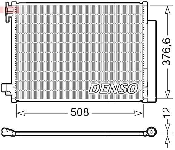DENSO DENDCN23052 kondenzátor, klíma