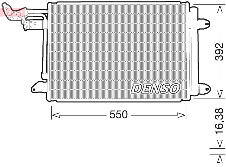 DENSO DCN32032 Klímakondenzátor, klímahűtő