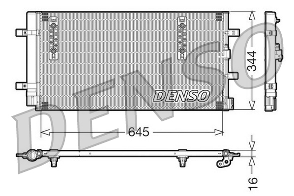 DENSO DEN DCN32060 Klímakondenzátor, klímahűtő