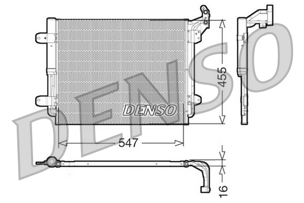 DENSO DENDCN32062 kondenzátor, klíma