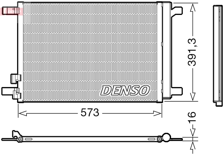 DENSO DENDCN32066 kondenzátor, klíma