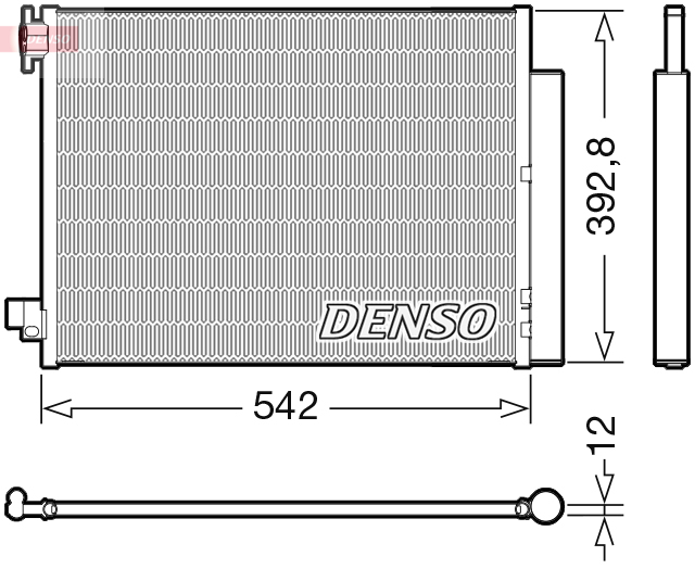 DENSO DENDCN37004 kondenzátor, klíma