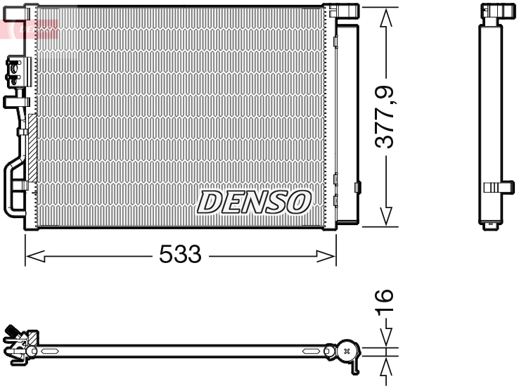 DENSO DENDCN41018 kondenzátor, klíma