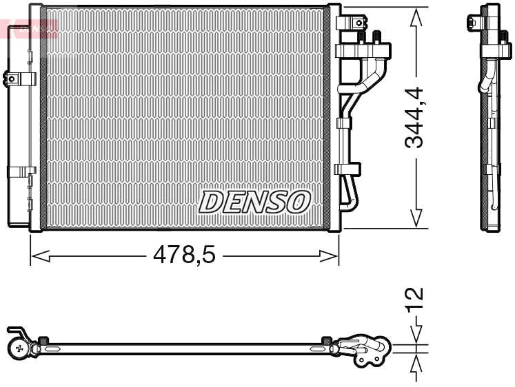 DENSO DENDCN43006 kondenzátor, klíma