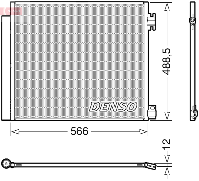 DENSO DENDCN46026 kondenzátor, klíma