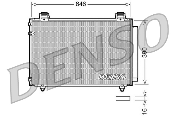 DENSO DENDCN50024 kondenzátor, klíma