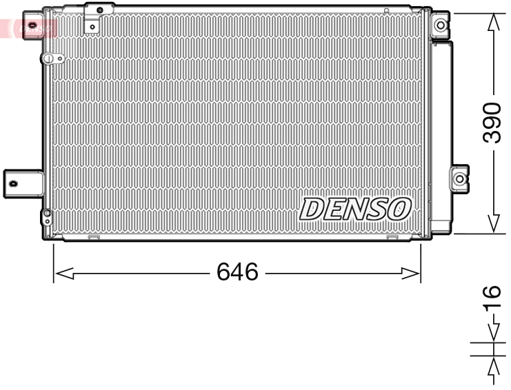 DENSO DENDCN50049 kondenzátor, klíma