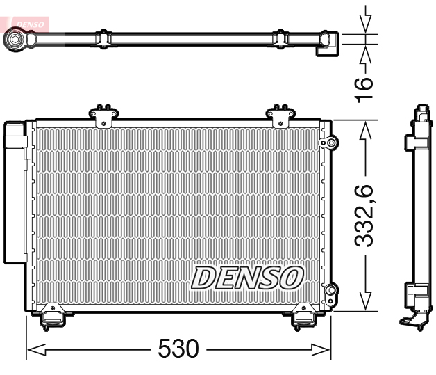 DENSO DENDCN50060 kondenzátor, klíma