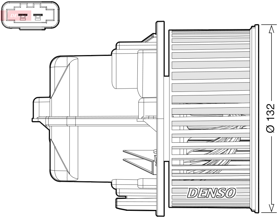 DENSO DENDEA33002 Utastér ventillátor
