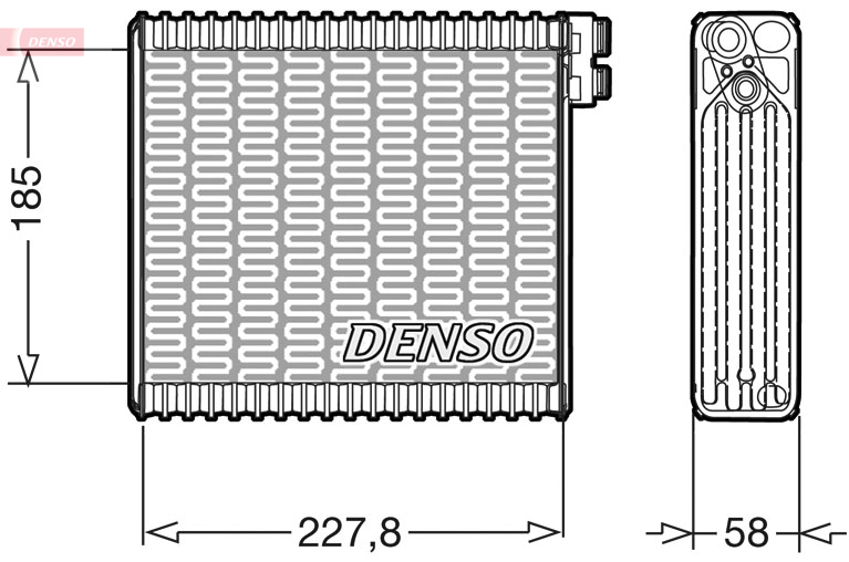 DENSO DENDEV09011 párologtató, klímaberendezés