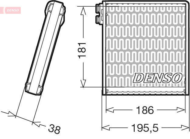 DENSO DENDEV09103 párologtató, klímaberendezés