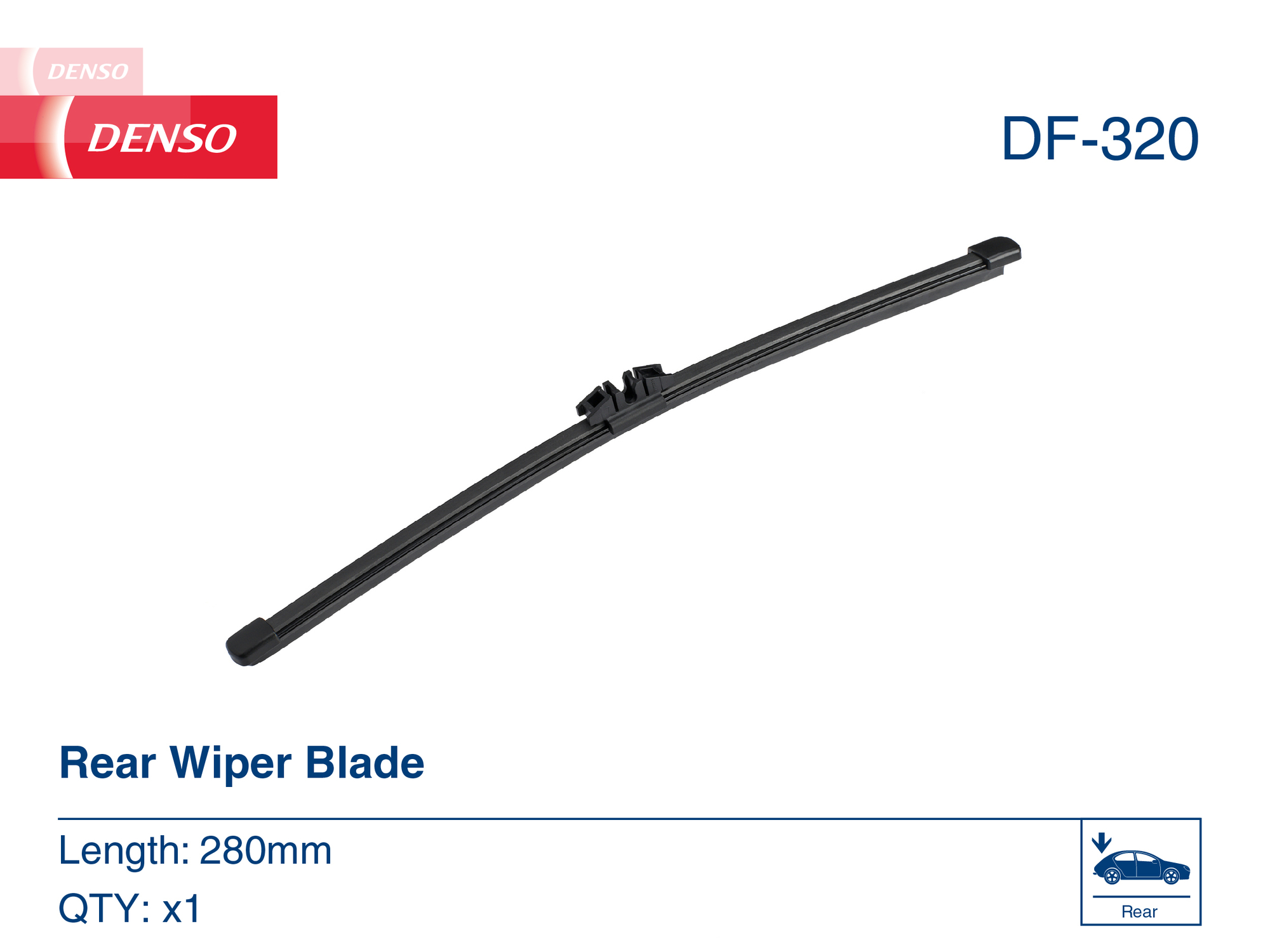 DENSO B85 343 DF-320 # wycieraczki 280mm tyl