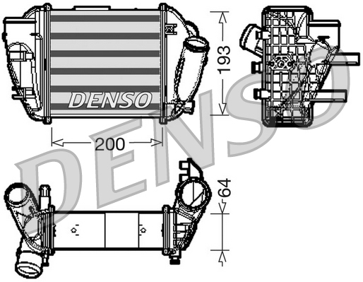 DENSO DENDIT02005 töltőlevegőhűtő