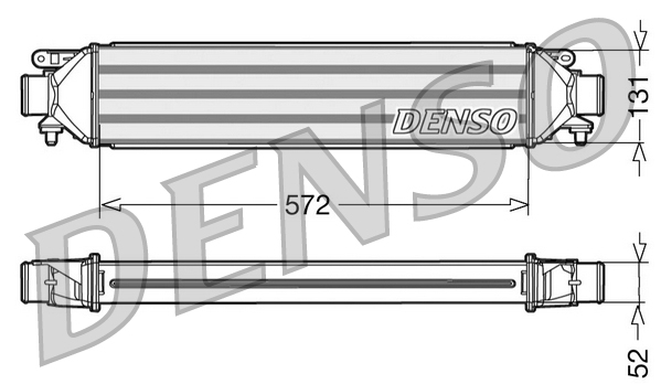 DENSO DEN DIT09107 Intercooler, töltőlevegő hűtő