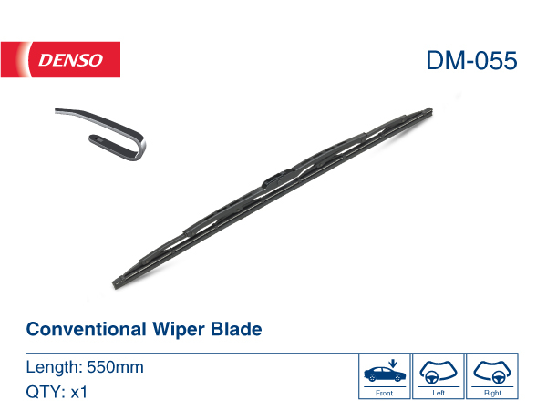 DENSO 1001834848 DM-055 - Ablaktörlő lapát