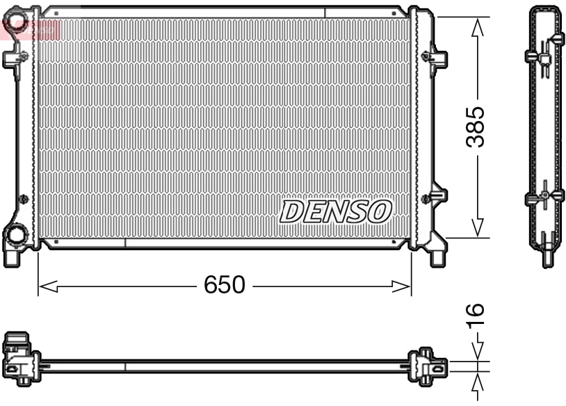 DENSO DENDRM02014 hűtő, motorhűtés