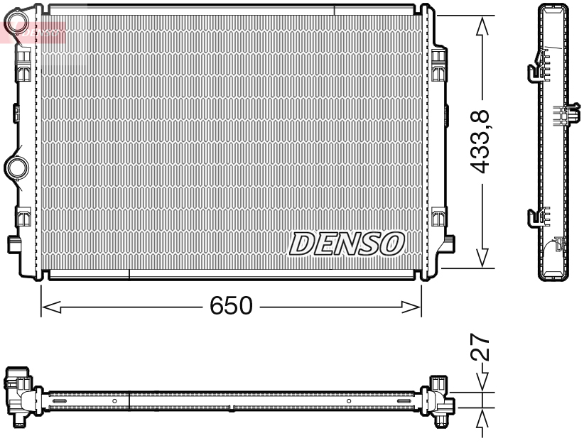 DENSO DENDRM02044 hűtő, motorhűtés