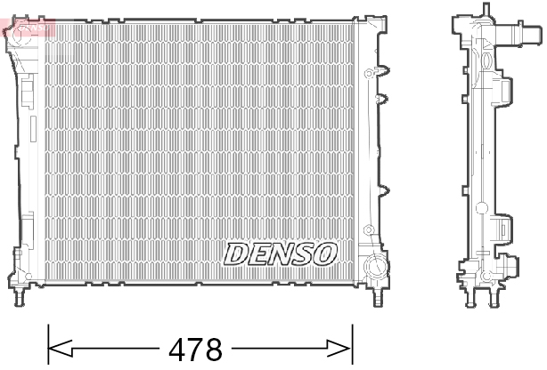 DENSO DENDRM09043 hűtő, motorhűtés