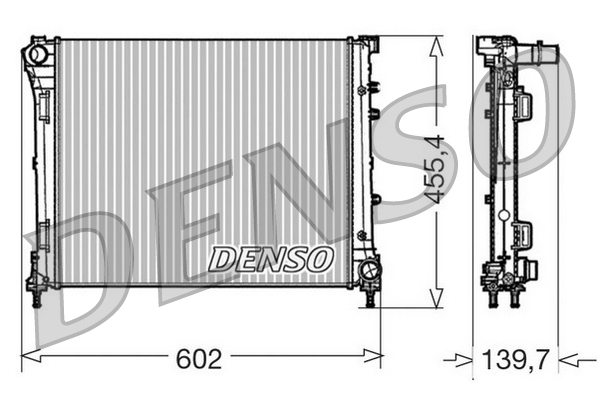 DENSO DENDRM09162 hűtő, motorhűtés