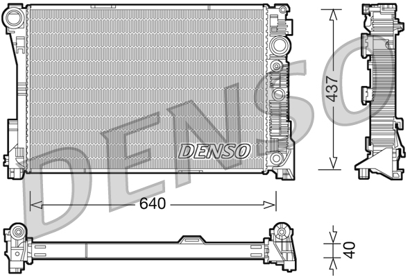 DENSO DENDRM17046 hűtő, motorhűtés