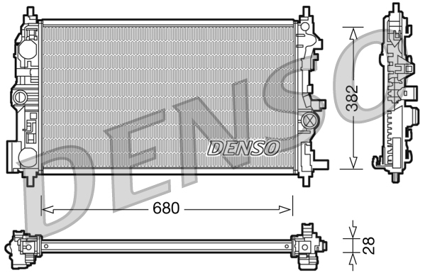 DENSO DRM20078 Vízhűtő