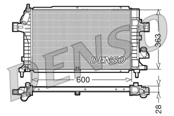 DENSO DENDRM20100 hűtő, motorhűtés
