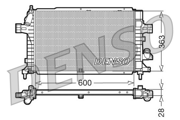 DENSO DENDRM20102 hűtő, motorhűtés