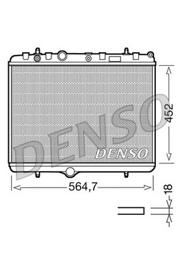DENSO DRM21055 Vízhűtő