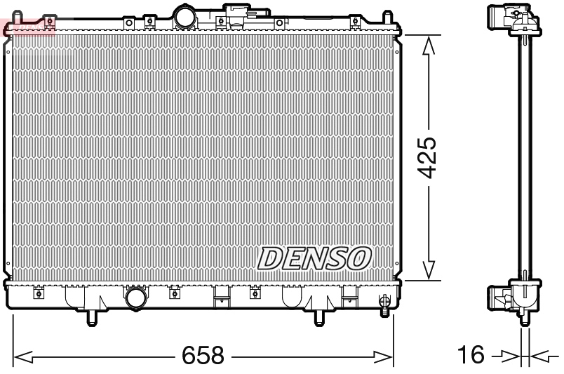 DENSO DENDRM45051 hűtő, motorhűtés