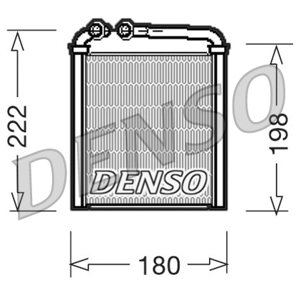 DENSO 646 005 DRR32005 - Fűtőradiátor, hőcserélő