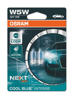OSRAM 2825CBN-02B/OSRAM W5W 12V 5W W2,1x9,5d   Duo Bliszter