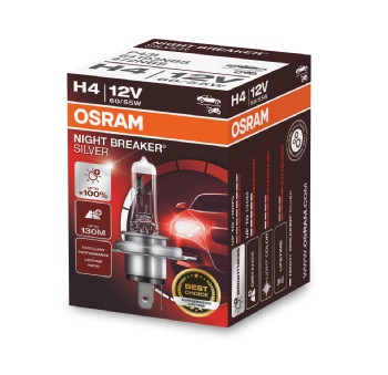 OSRAM 64193NBS/OSRAM H4 Night Breaker Silver 12V 60/55W
