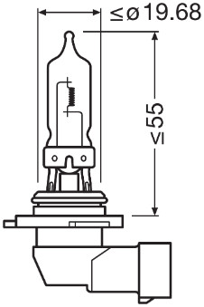 OSRAM 9005CBN-HCB COOL BLUEŽ NEXT HB3 12V DUOBOX izzó