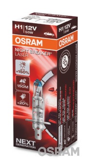 OSRAM 64150NL/OSRAM H1 NIGHT BREAKER LASER  P14.5S 12V 55Wat