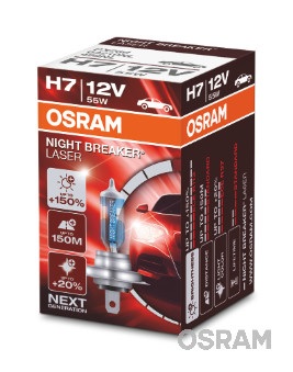 OSRAM 64210NL/OSRAM H7 NIGHT BREAKER LASER  PX26D 12V 55Watt