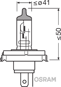 OSRAM 64183-01B Ködfényszóró izzó