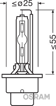 OSRAM 66240 CLC Fényszóró izzó