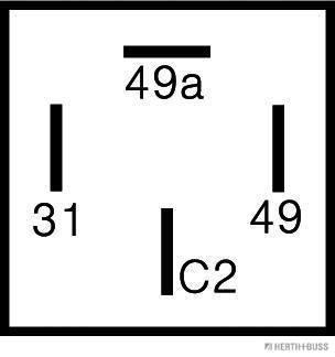 ELPARTS 1001583581 75605096HB - villogó megszakító